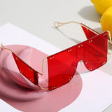 Oversized Square Mirror Sunglasses