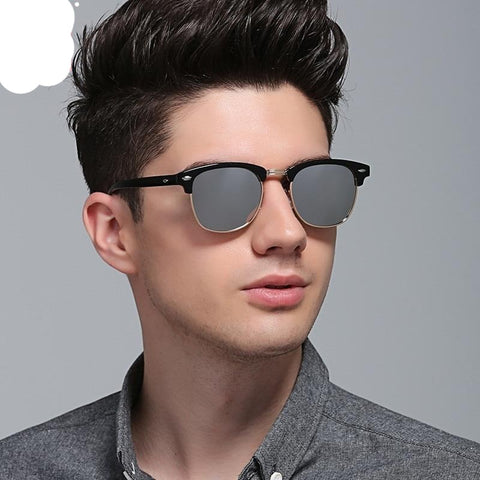 Polarized Semi-Rimless Sunglasses