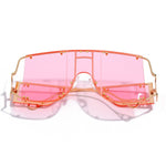 Oversized Square Mirror Sunglasses