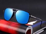 Polarized Sunglasses Men Oversized Square Mirror Driving Sun Glasses